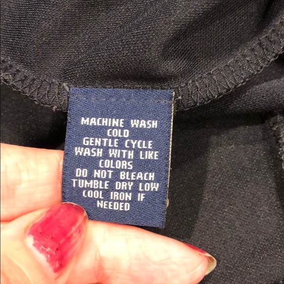 Chaps Short Sleeve Navy Blue Long Dress Size Small - Picture 8 of 10